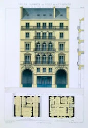 Stadthaus der Italiener in Paris, aus 