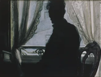 Silhouette des Künstlers