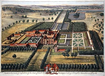 Rycott in der Grafschaft Oxford, graviert von Johannes Kip (ca. 1652-1722)