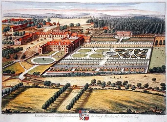 Southwick im Landkreis Southampton, graviert von Johannes Kip (ca. 1652-1722) (Gravur)