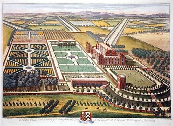 Wollaton Hall im Bezirk Nottingham (Stich)