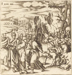 Christus lehrt die Menge