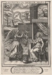 Les Festes du mois de Mars (März: Die Verkündigung)