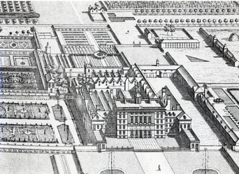 Badminton House in der Grafschaft Gloucester (Detail)