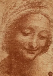 Kopf der Frau oder der Sant