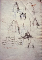 Studien für die Laterne der Kathedrale, aus Codex Trivulzianus