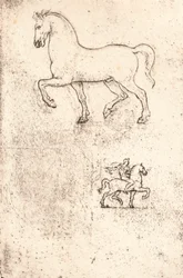 Studie für das Sforza-Denkmal, um 1482-1499