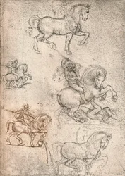 Studie für das Sforza-Denkmal, ca. 1482-ca. 1499 1883