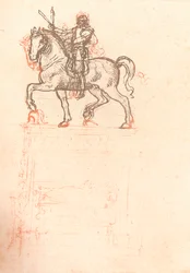 Studie für das Sforza-Denkmal, ca. 1482-ca. 1499, 1883