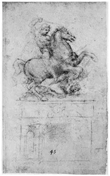 Studie für das Trivulzio-Denkmal, um 1508, 1954