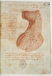 Technische Zeichnung, Codex Madrid I, Folio 157 recto