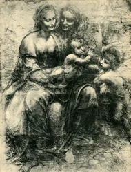 Maria mit dem Kind, der heiligen Anna und Johannes dem Täufer, 1499-1500, 1943