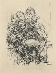 Jungfrau und Kind mit der Heiligen Anna, um 1480, 1945