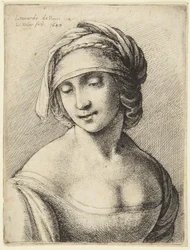 Frau mit Haarnetz
