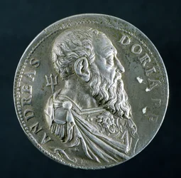 Porträtmedaillon von Andrea Doria (1466-1560) (Vorderseite), ca. 1541 (Silber)