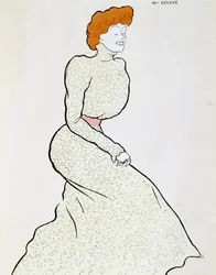 Schauspielerin Gabrielle Réjane (1856-1920), Zeichnung von Leonetto Cappiello (1875-1942)