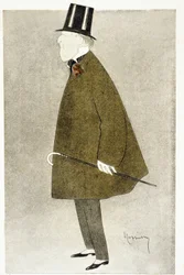 Jacques Doucet (1853-1929), französischer Modedesigner, bekannt für seine eleganten Kleider aus hauchdünnen, durchscheinenden Materialien in übereinandergelegten Pastellfarben.