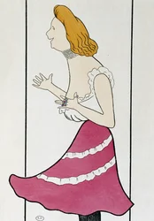 Die Schauspielerin Mademoiselle Cassive in 