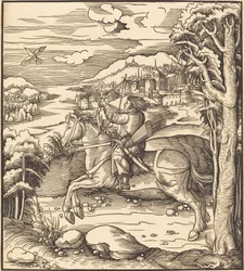 Der Prinz beim Vogelfangen