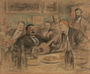 Konstantin Korovins Namenstagsparty, 1912