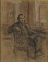 Leo Tolstoi während der Arbeit am Roman Krieg und Frieden, 1893-1903