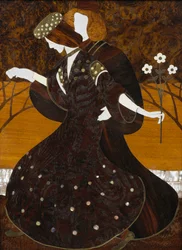 Kommode, ca. 1908, von Leopold Bauer, (Detail)