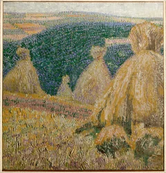 Landschaft mit Ährengarben