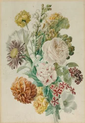 Blumenstrauß mit Rose und Dahlie