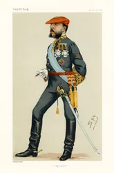 Don Carlos, Herzog von Madrid - Porträt stehend