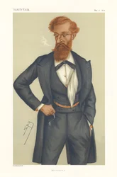 James Ludovic Lindsay (Lord Lindsay) MP - Porträt stehend