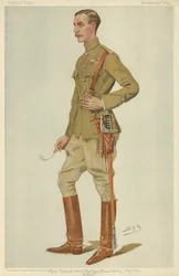 Major Edward James Montagu Stuart-Wortley, Eddie, 26. Oktober 1899, Vanity Fair Karikatur