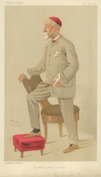 Mr. George Frederick Watts, Er malt Porträts und Ideen, 26. Dezember 1891, Vanity Fair Karikatur