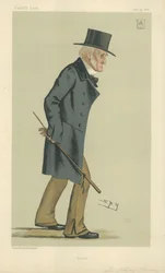 Sir Harry Verney, Bucks, 15. Juli 1882, Vanity Fair Karikatur