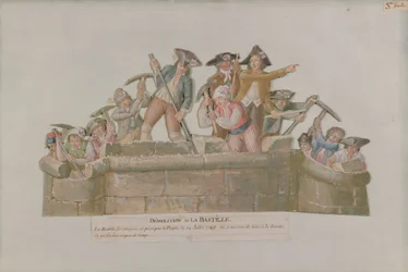 Der Abriss der Bastille, Juli 1789