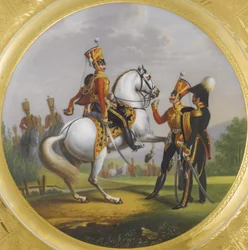 Hauptoffizier und Unteroffizier des Husarenregiments der Leibgarde, 1829