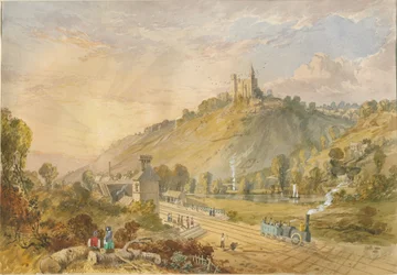 Alton - Vom Bahnhof: Aquarellmalerei, undatiert [um 1830-1840]
