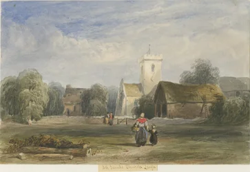 Leigh Church: Aquarellmalerei