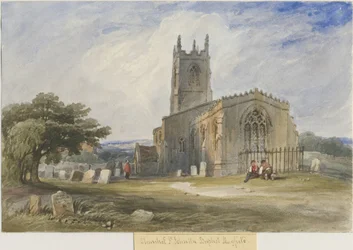 Mayfield Kirche: Aquarell, undatiert [ca. 1830-1840]