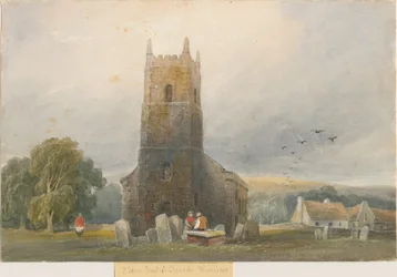 Warslow Kirche: Aquarell, undatiert [ca. 1830-1840]
