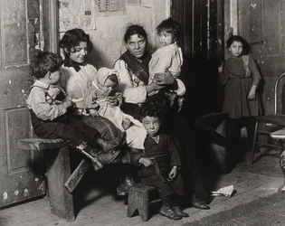 Ein italienisches Zuhause in der Nähe des Hull House, Chicago, 1910