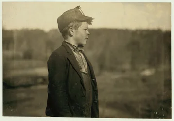 Dave, ein junger Schieber, bewegt Straßenbahnen und Kohle in der Bessie Mine, Alabama (Sloss-Sheffield Steel and Iron Co), 1910