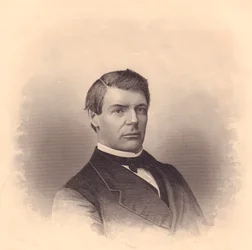 Porträt des amerikanischen methodistischen Bischofs John Morgan Walden (1831-1914), Stich von F. E. Jones, um 1870