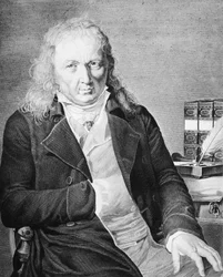 Porträt von Jacques Bernardin Henri de Saint-Pierre (1737-1814), französischer Schriftsteller und Botaniker, Gravur