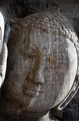 Sri Lanka, antike Stadt Polonnaruwa, Gal Vihara, liegende Buddha-Statue