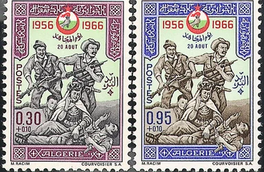 Briefmarken für die Unabhängigkeit Algeriens 1956-1966