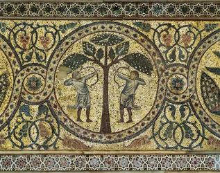 Zwei Jäger mit Bögen (Detail)