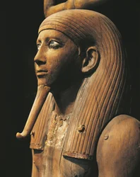 Holz-Naos des Horus