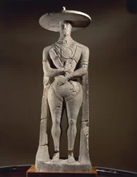 Skulptur eines Kriegers von Capestrano, 4. Jh. v. Chr.