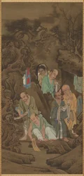 Luohan beim Wäschewaschen, 1178
