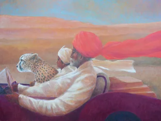 Maharaja, Junge und Gepard